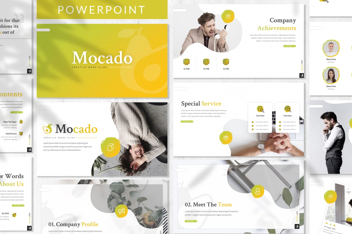 Mocado - Template Powerpoint Bisnis yang Menarik