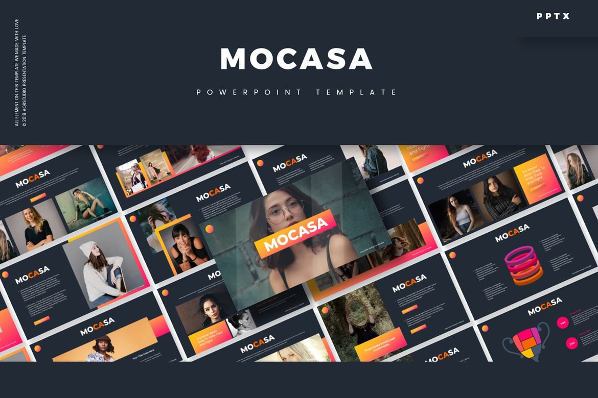 Mocasa - Template PowerPoint Serbaguna yang Menarik