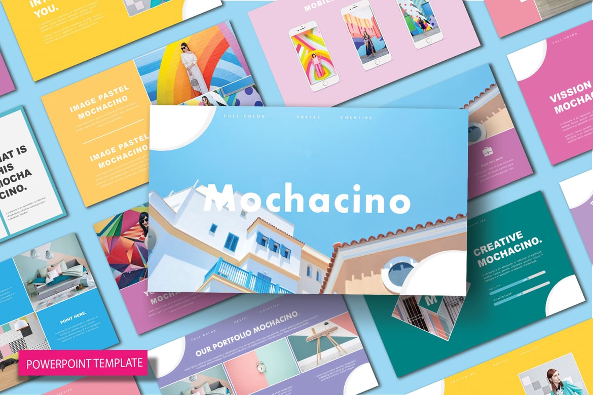 MOCHACINO - Template Presentasi PowerPoint Kreatif dan Minimalis