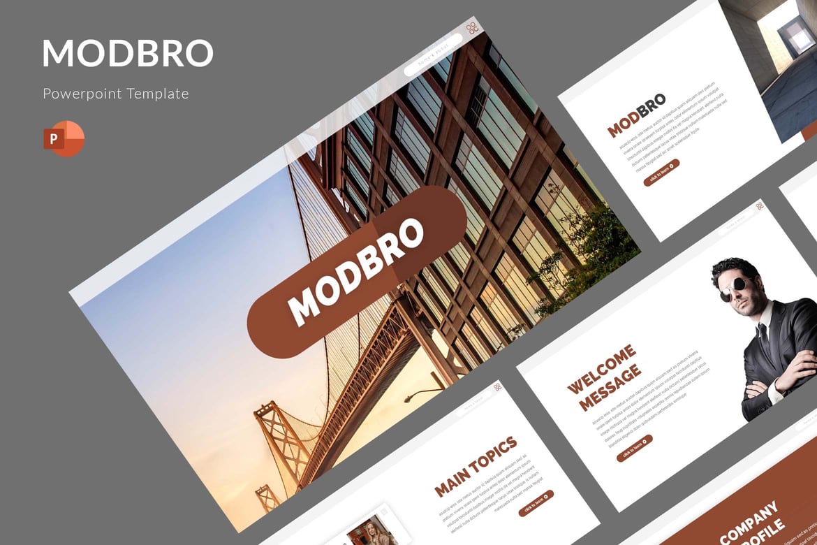 Modbro - Template PowerPoint Serbaguna