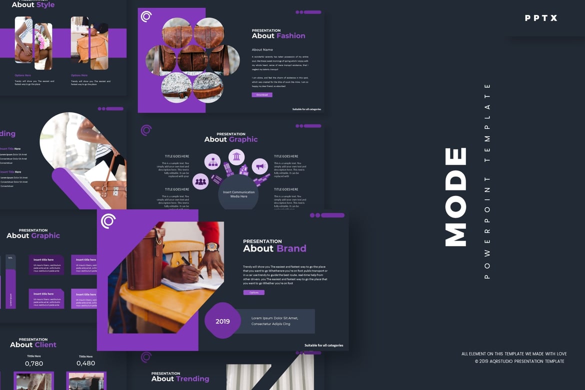 Template PowerPoint Mode - Solusi Presentasi Kreatif dan Profesional