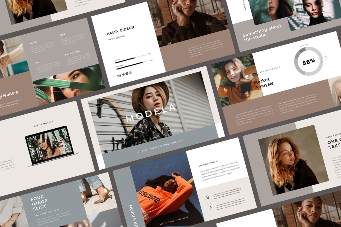 Template PowerPoint Modela: Presentasi Modern dan Profesional