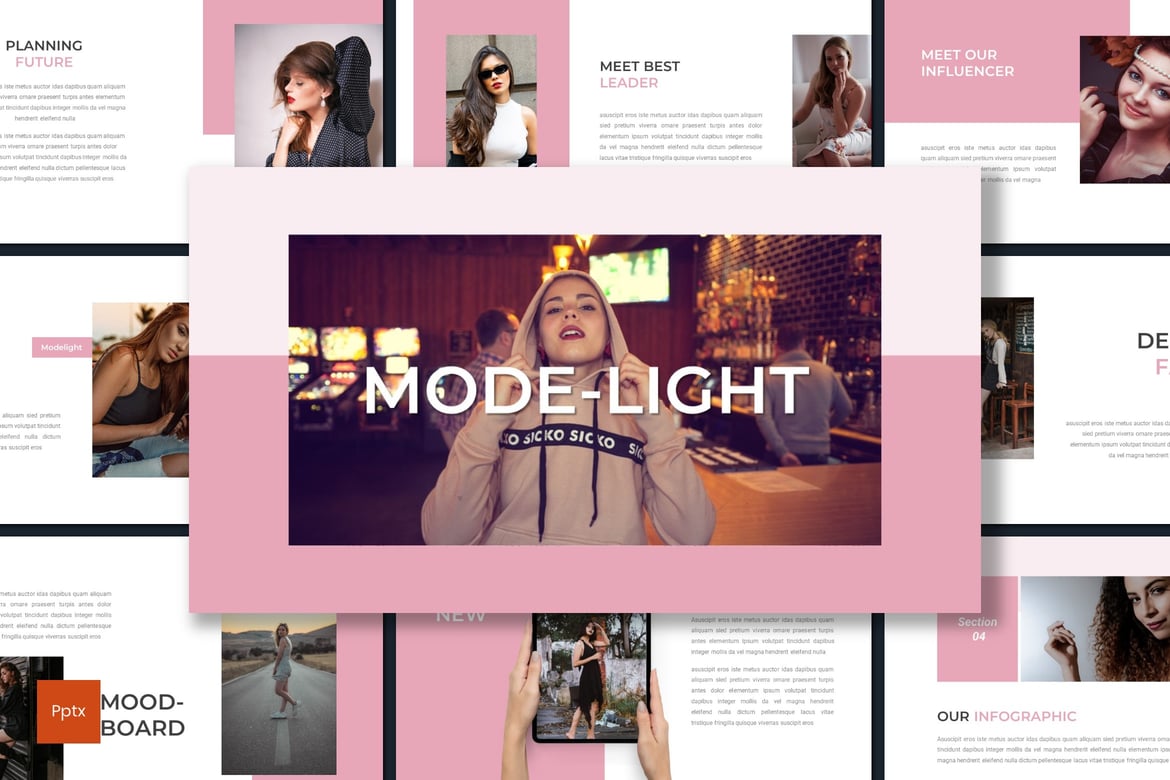 Template Presentasi Modelight - Powerpoint yang Kreatif dan Minimalis