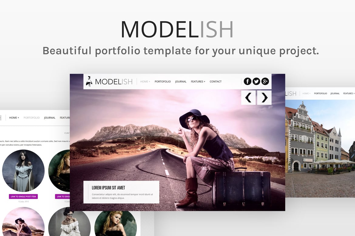 Modelish - Template Website Fotografi HTML5 yang Responsif