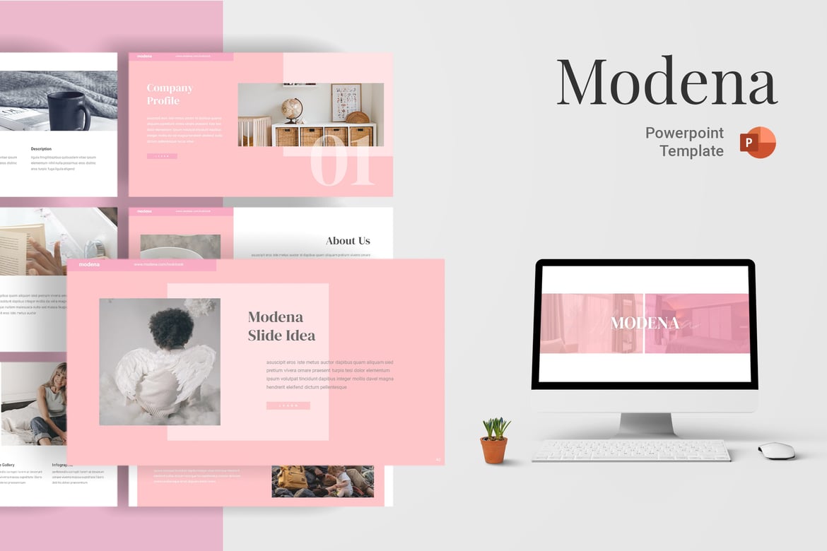 Template Presentasi PowerPoint Modena - Solusi Kreatif untuk Semua Kebutuhan Anda