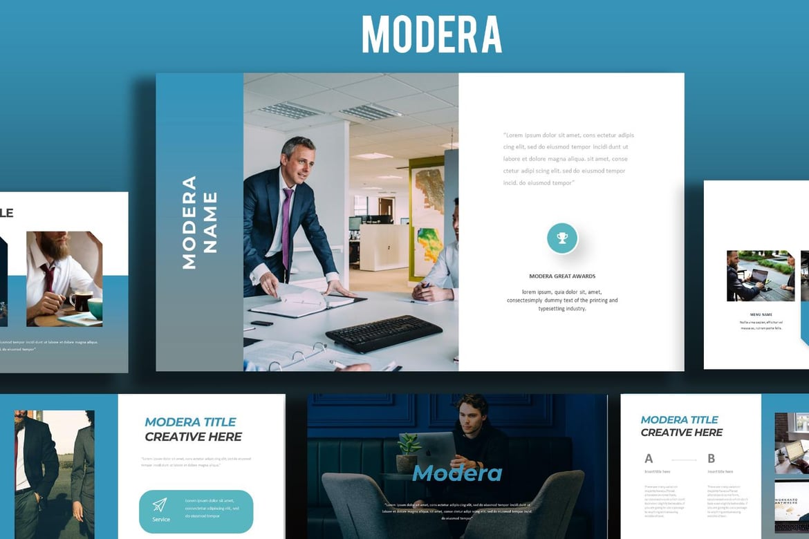 Template PowerPoint Modera: Solusi Presentasi Modern dan Kreatif