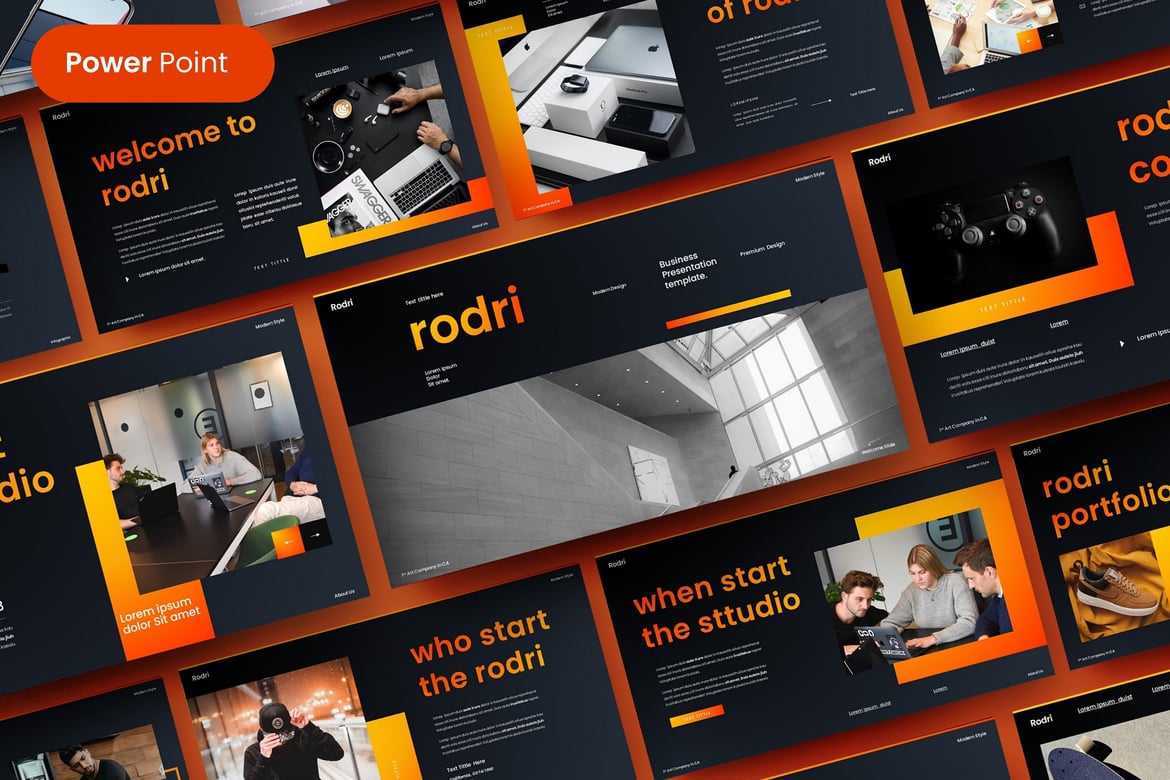 Template Presentasi Modern untuk Agensi – PowerPoint yang Menarik