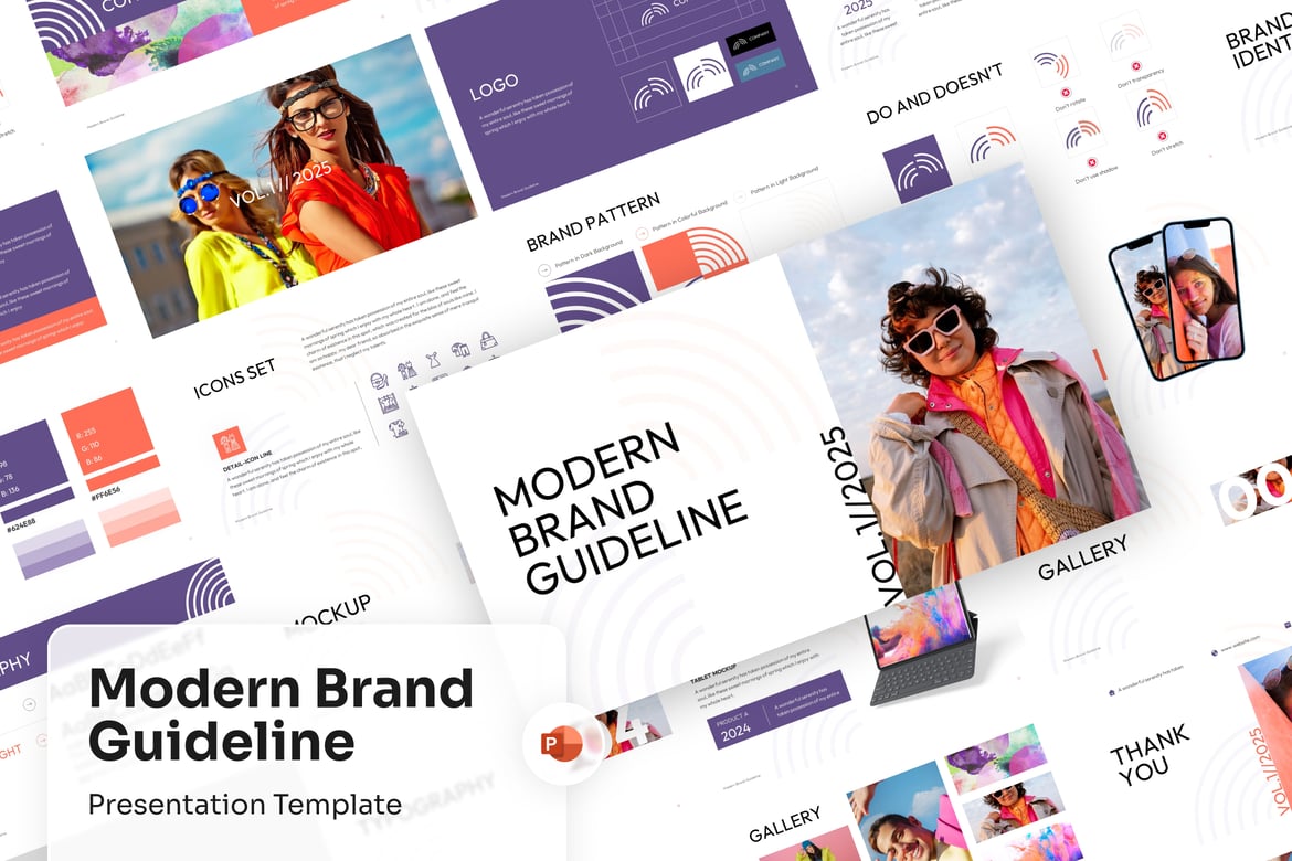 Template Presentasi Brand Modern untuk PowerPoint
