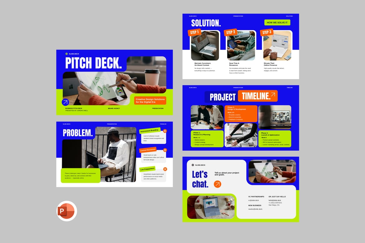 Template Presentasi PowerPoint untuk Pitch Bisnis Modern