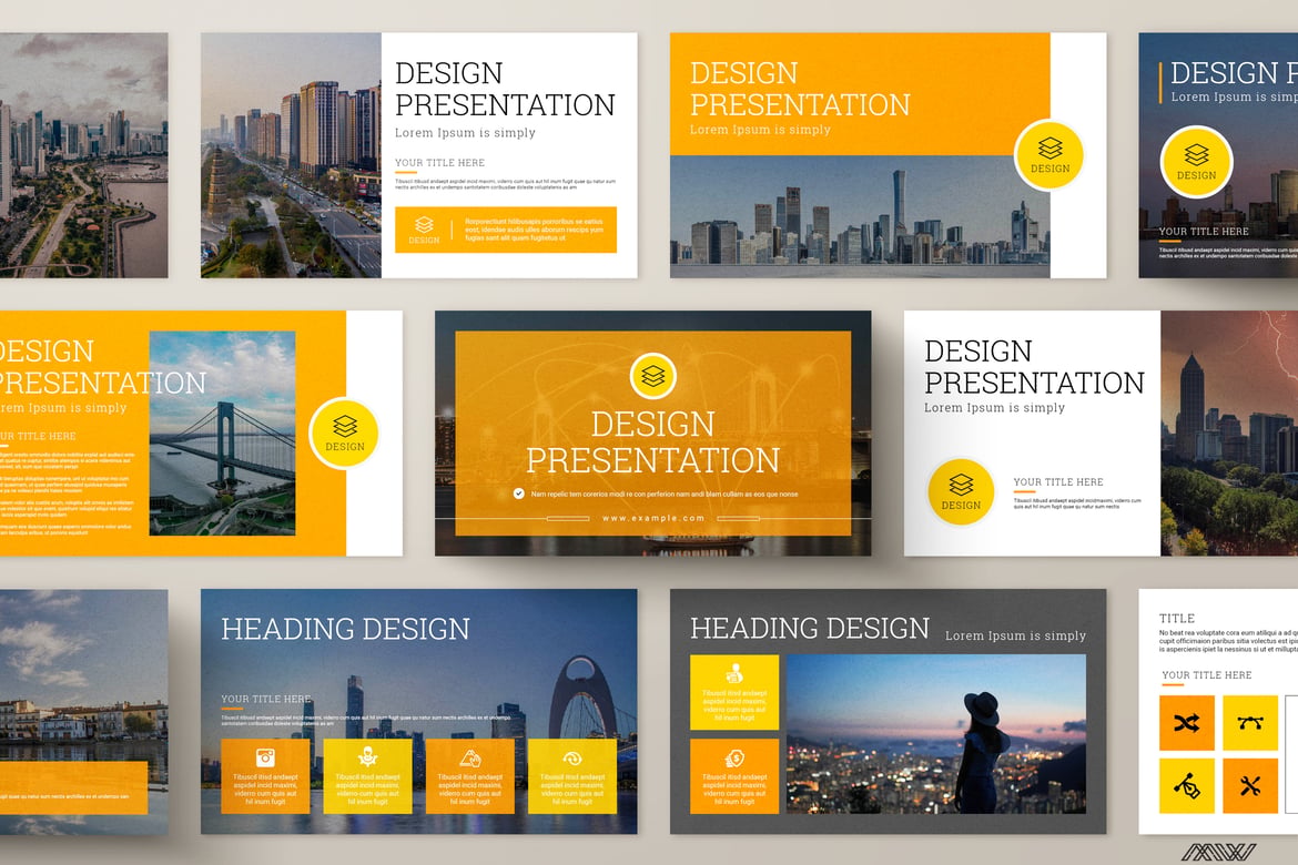 Template PowerPoint Bisnis Modern yang Menarik