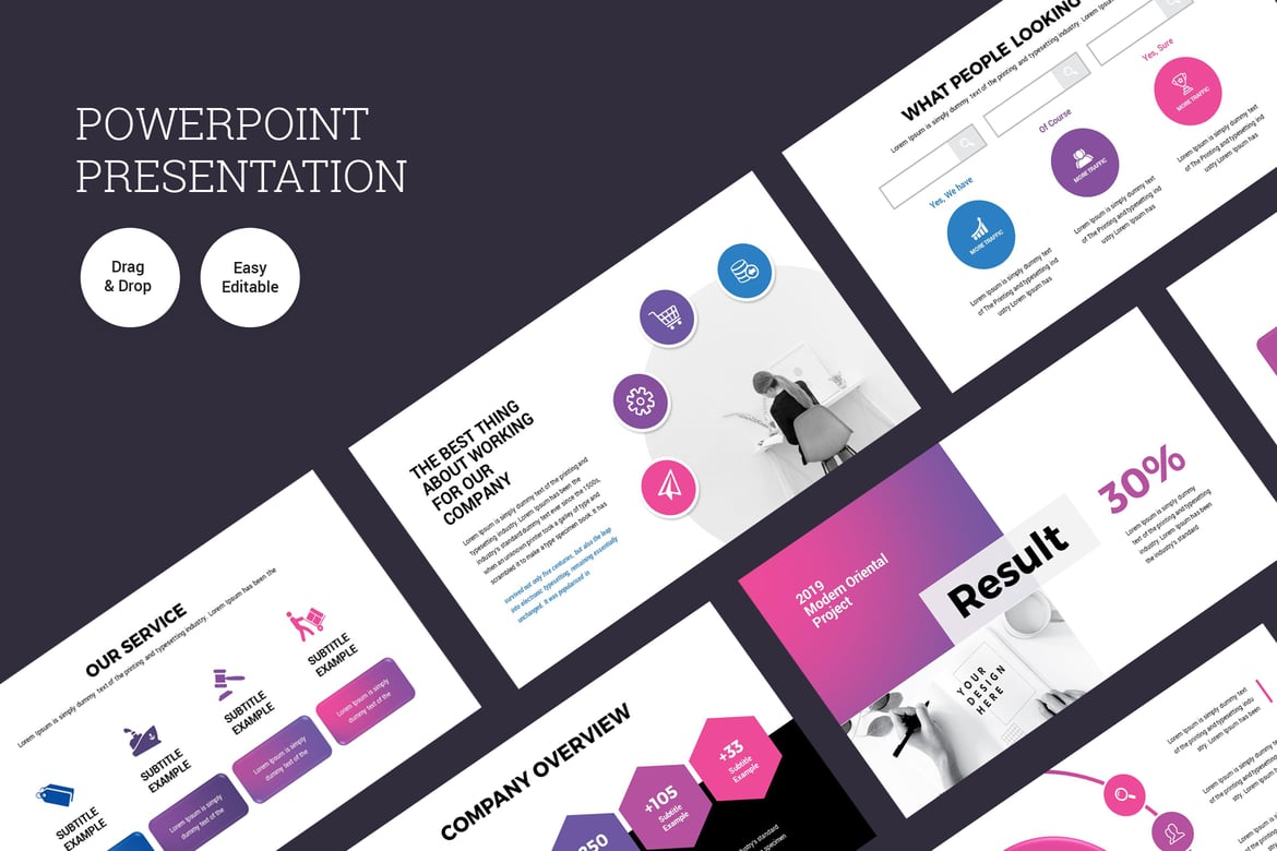 Template Presentasi PowerPoint Modern untuk Bisnis