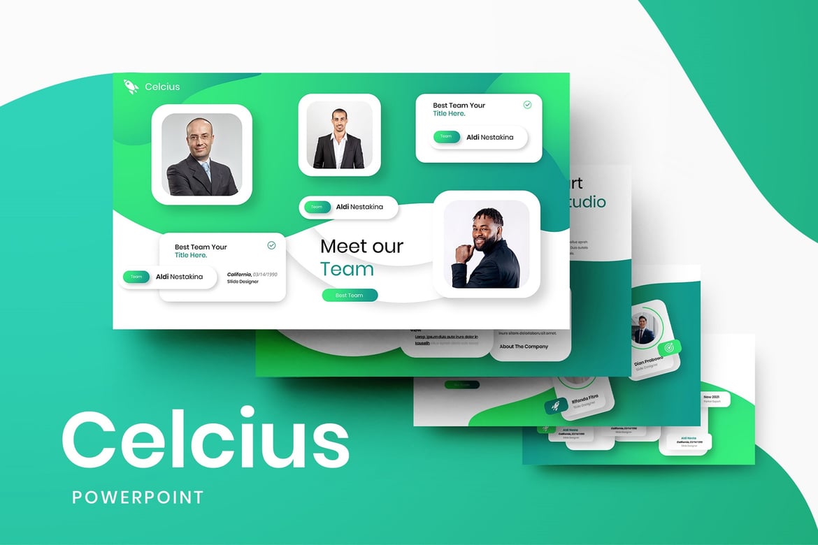 Template Presentasi Bisnis Modern – PowerPoint yang Menarik