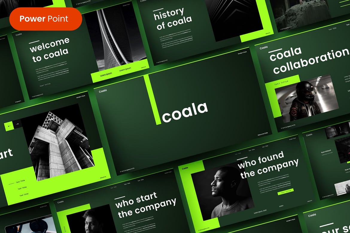 Template Presentasi Gelap Modern untuk PowerPoint yang Menarik