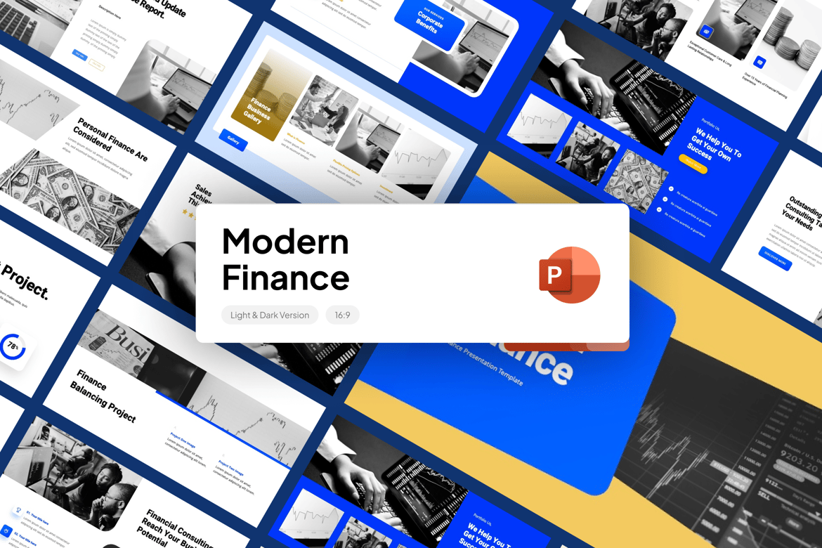 Template Presentasi Keuangan Modern yang Menarik