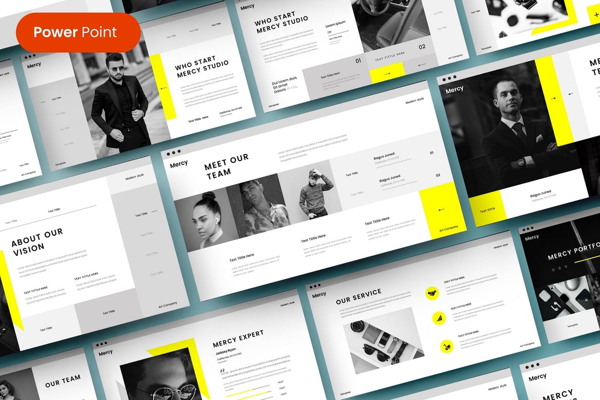 Template Presentasi PowerPoint Minimalis Modern yang Elegan
