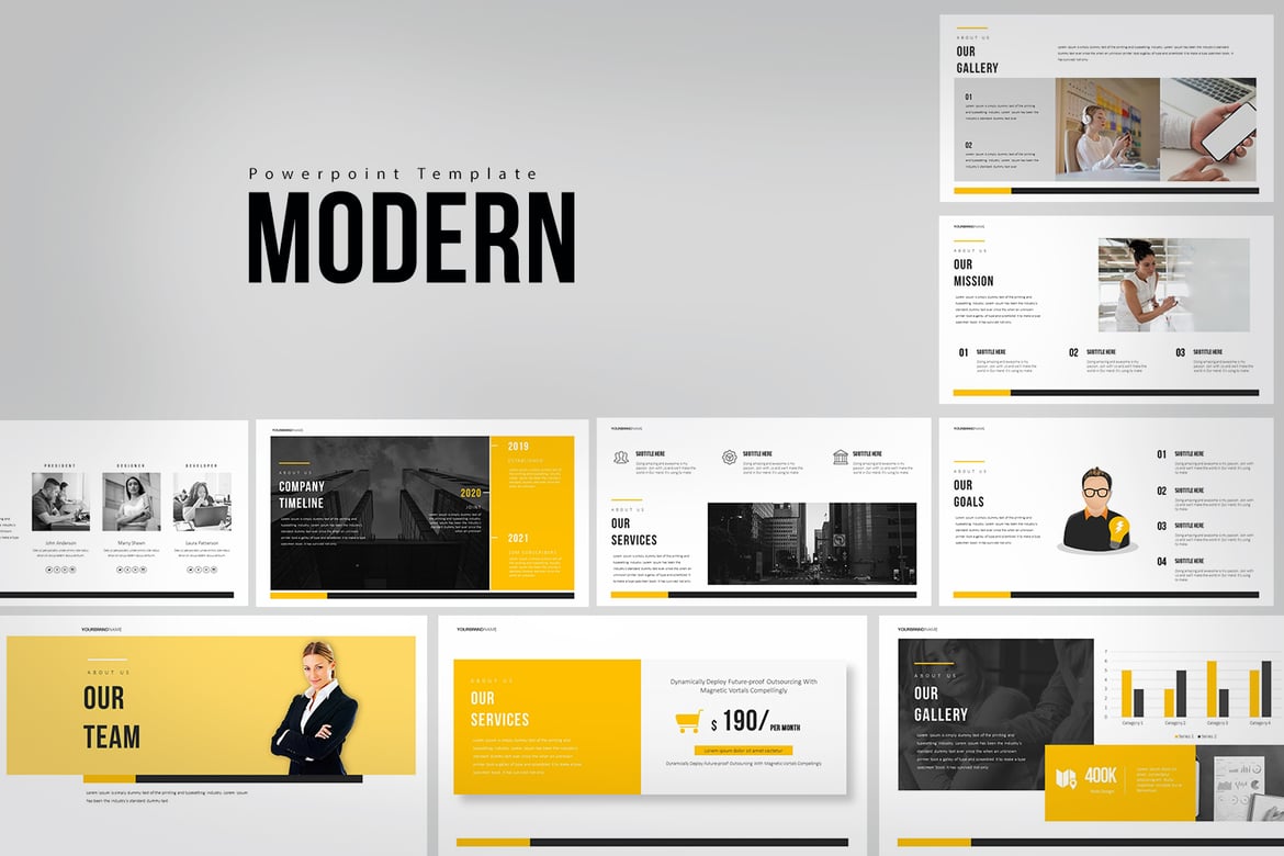 Template Presentasi PowerPoint Modern dan Fleksibel