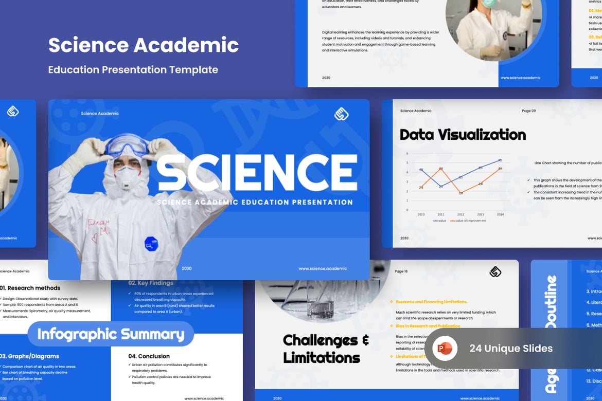 Template Presentasi Ilmu Pengetahuan Modern - PowerPoint