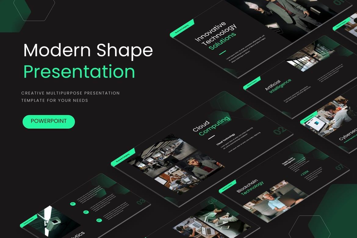 Template Powerpoint Modern - Solusi Presentasi Anda