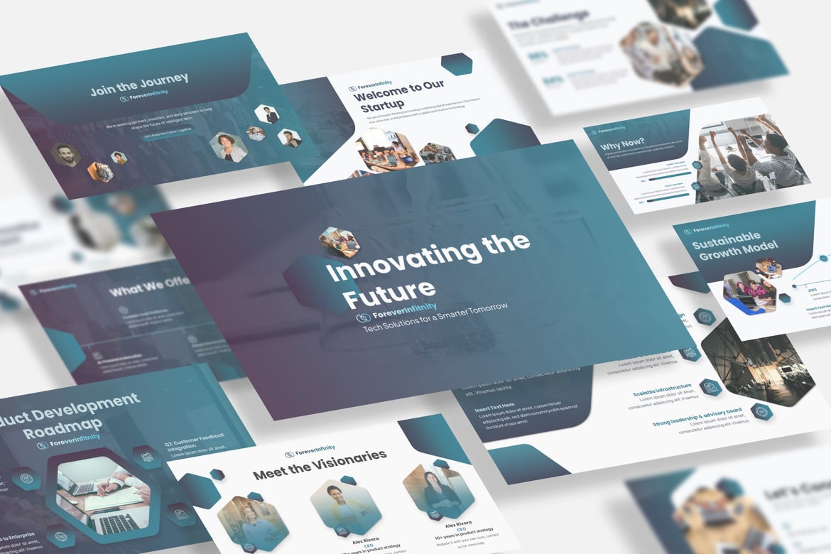 Template PowerPoint Startup Modern untuk Presentasi yang Menginspirasi