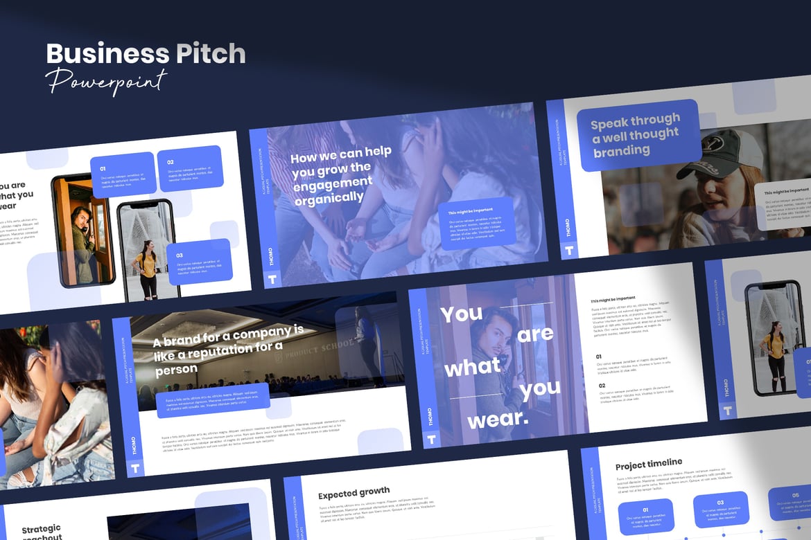 Template Powerpoint Pitch Modern untuk Presentasi Profesional