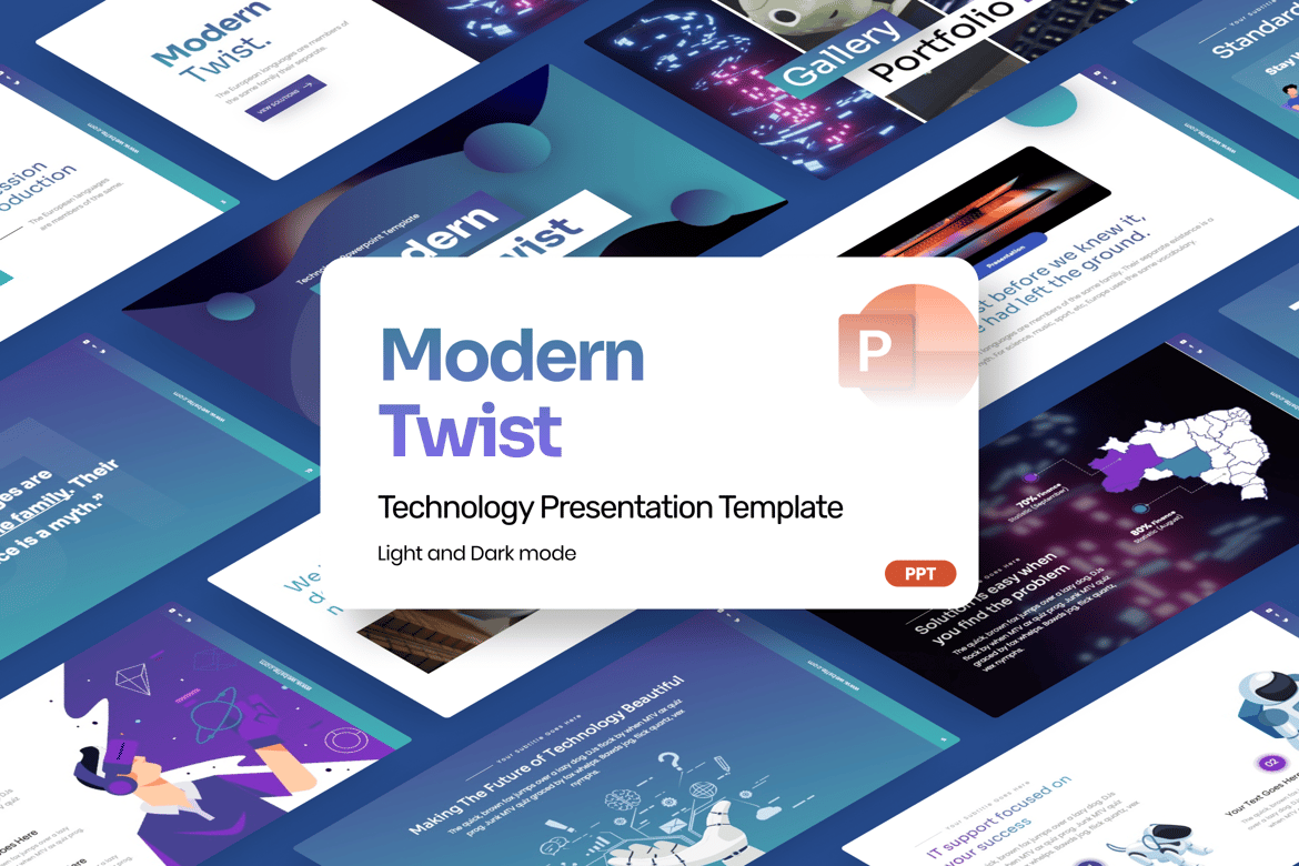 Template Presentasi PowerPoint Modern dan Kreatif
