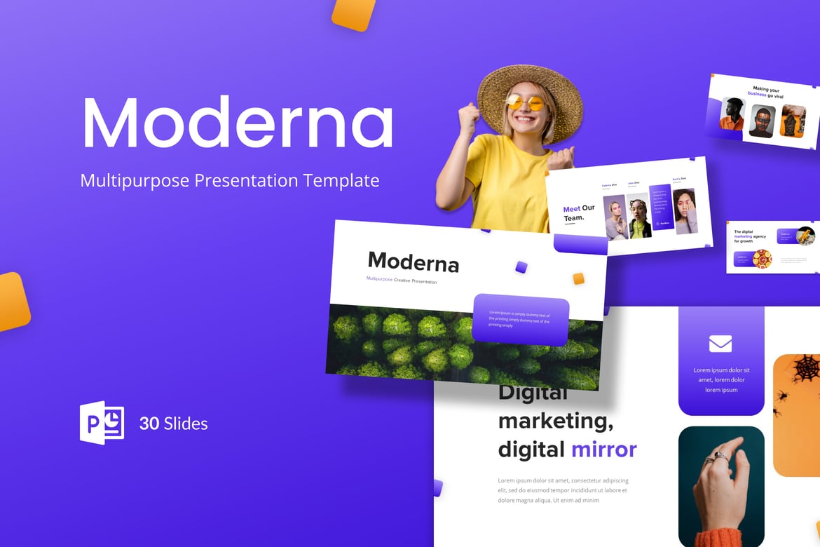 Moderna - Template Presentasi PowerPoint Serbaguna yang Menarik