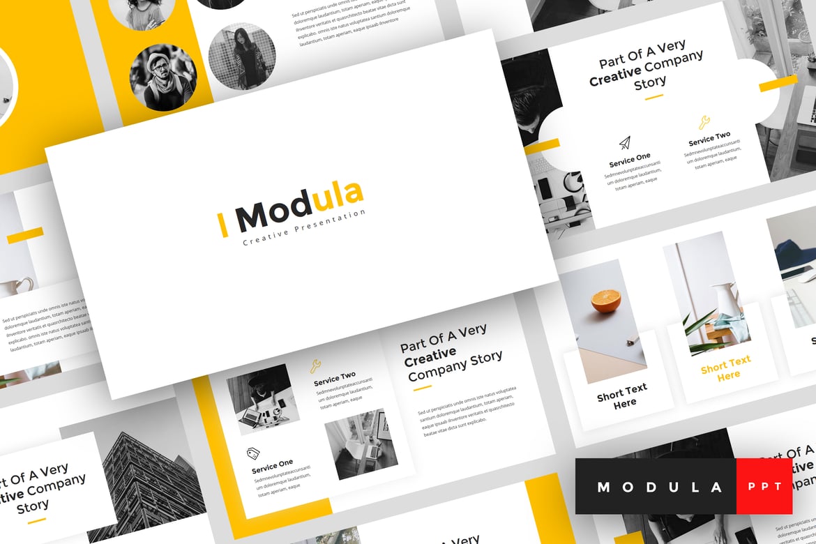 Modula - Template PowerPoint Kreatif Terbaik untuk Presentasi Anda