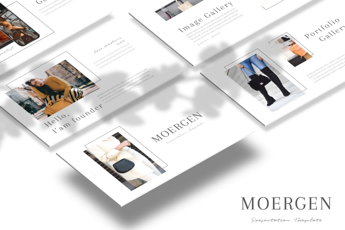 Moergen - Template PowerPoint Modern dan Stylish