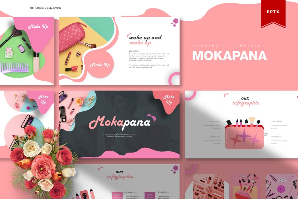 Template Presentasi PowerPoint Mokapana yang Profesional dan Menarik
