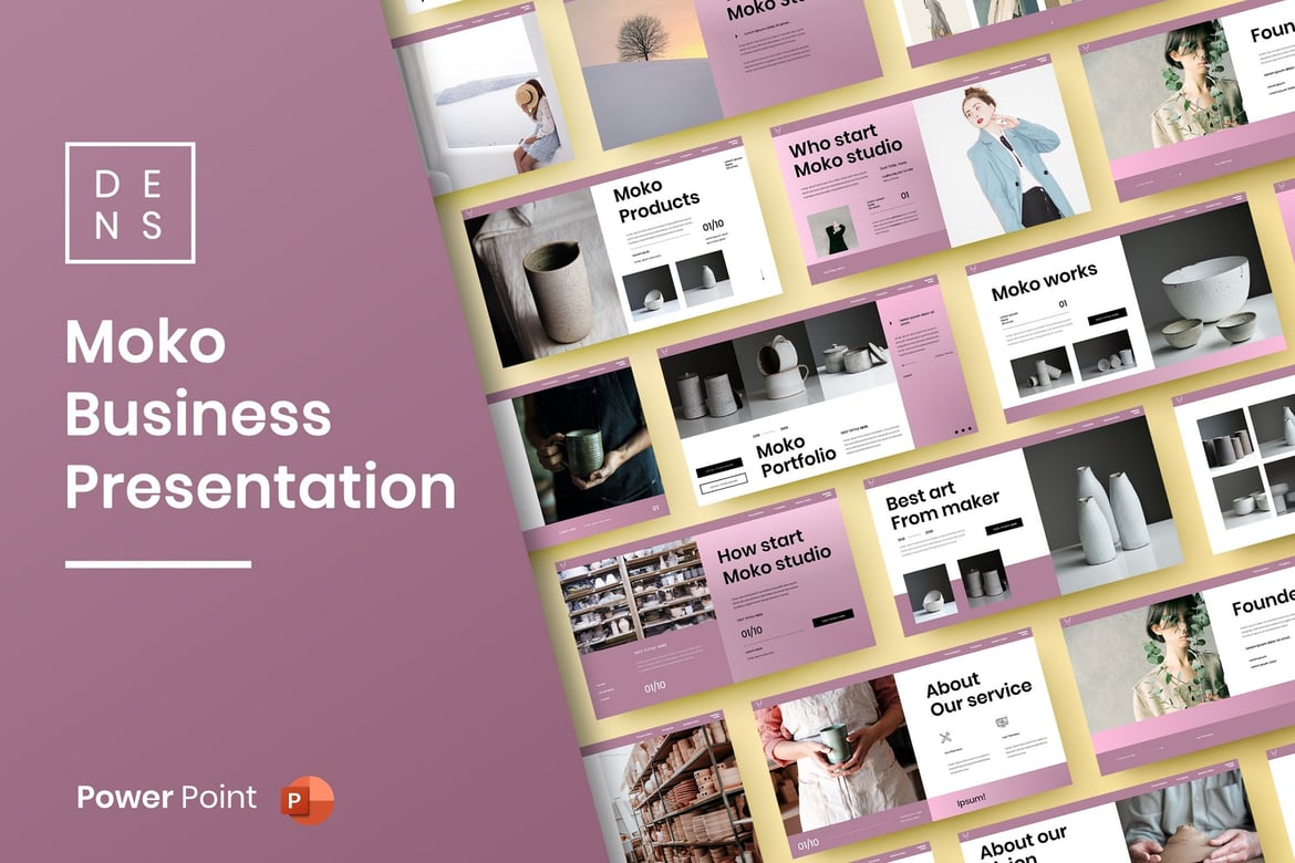 Moko – Template PowerPoint Bisnis yang Menarik