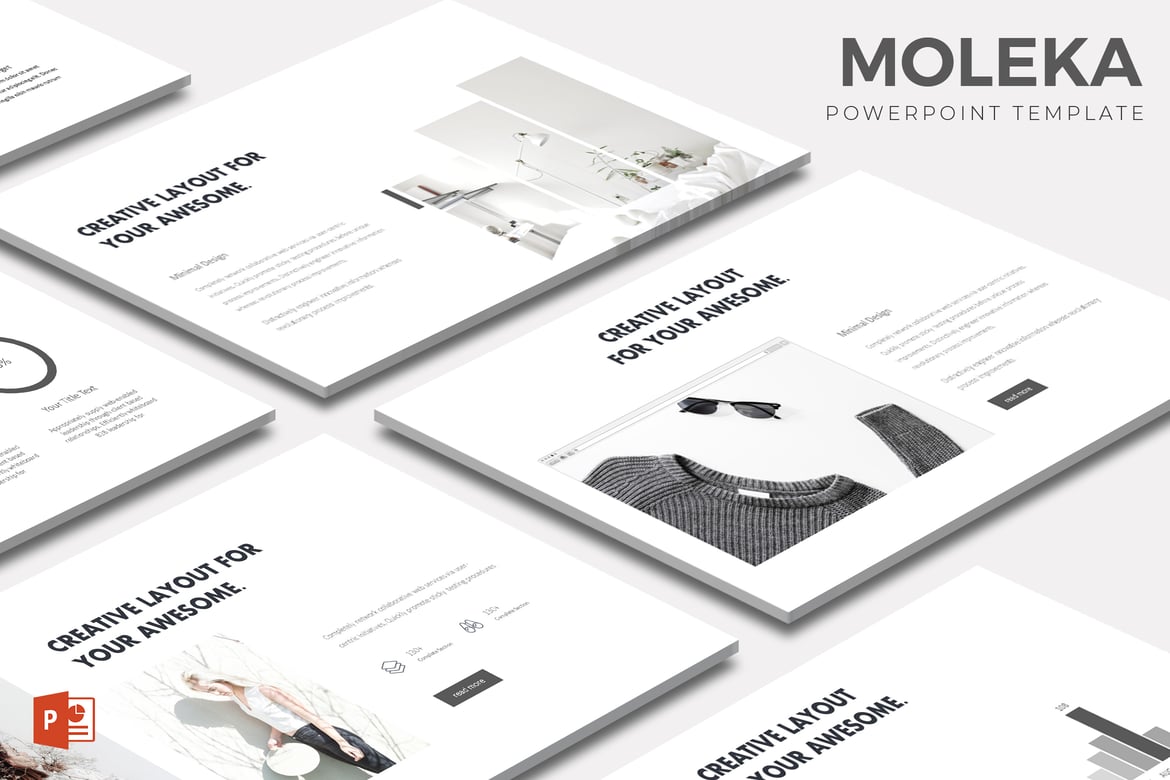 Moleka - Template PowerPoint Serbaguna yang Menarik