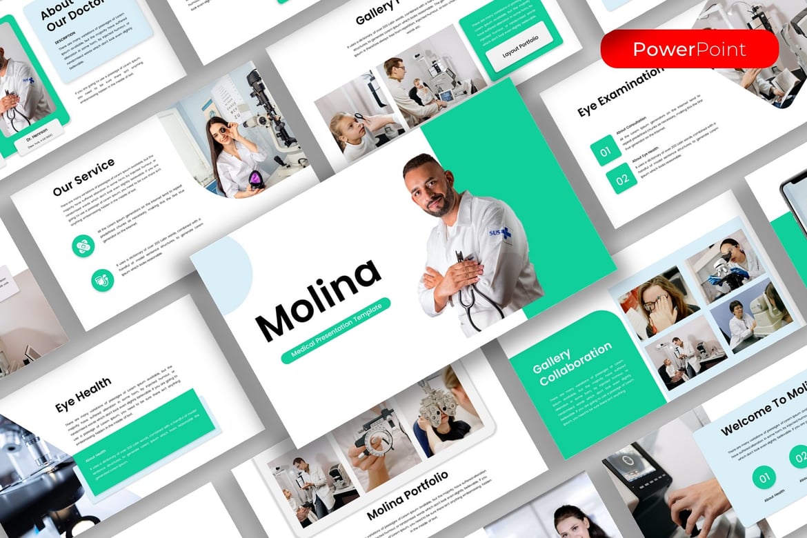 Molina - Template Presentasi Medis Profesional