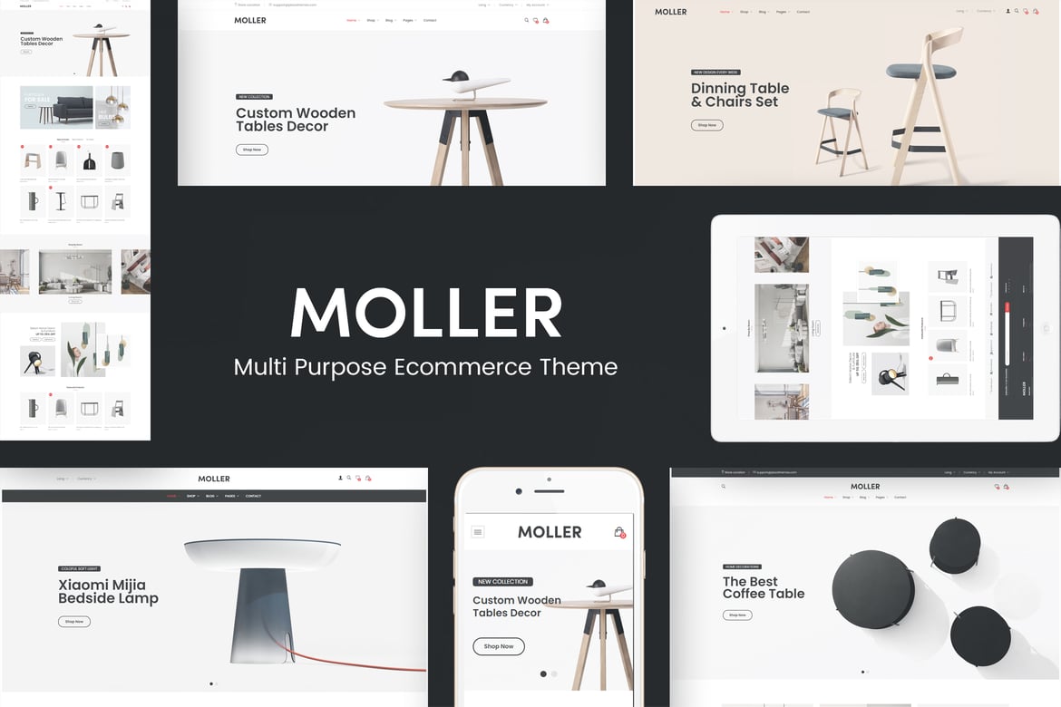Moller - Tema WordPress WooCommerce untuk Furnitur yang Responsif