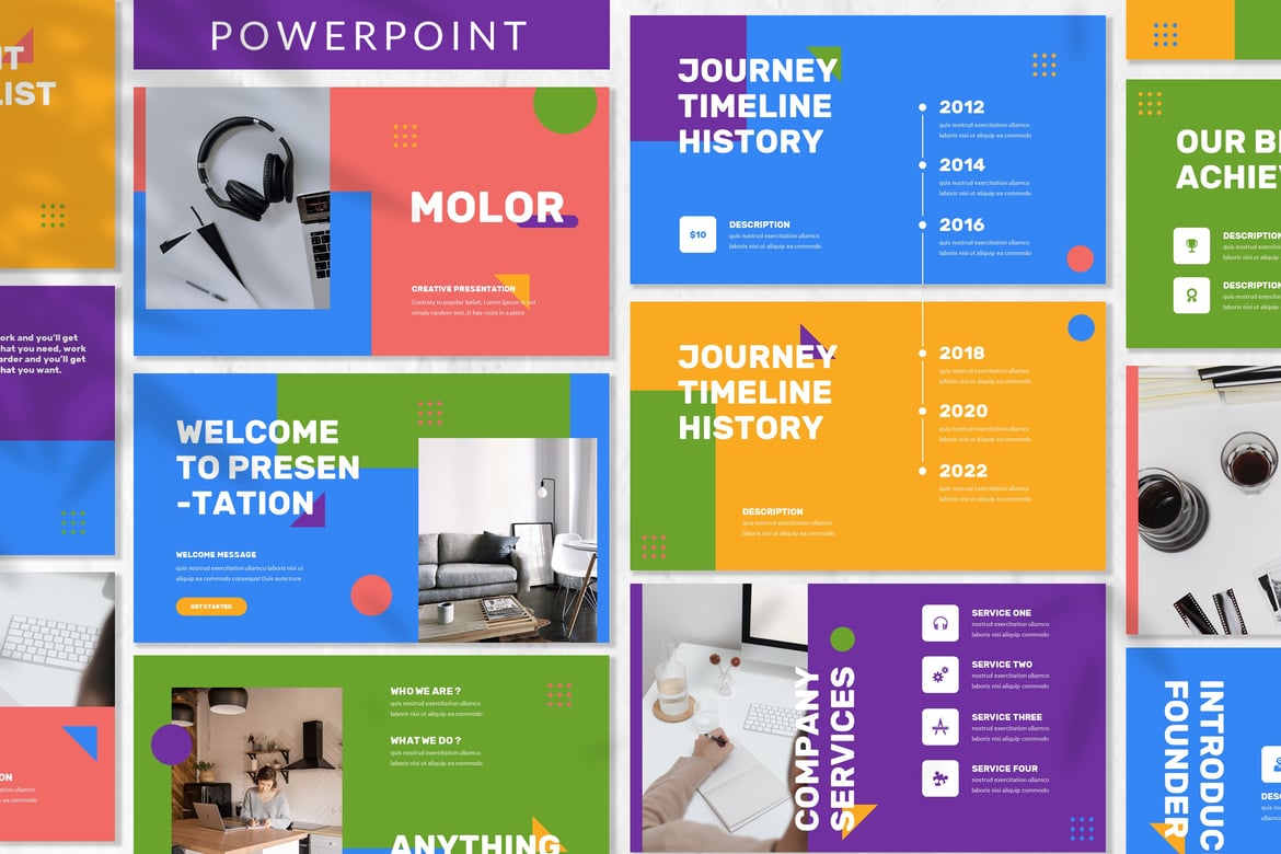 Template Powerpoint Bisnis Molor - Solusi Presentasi Modern