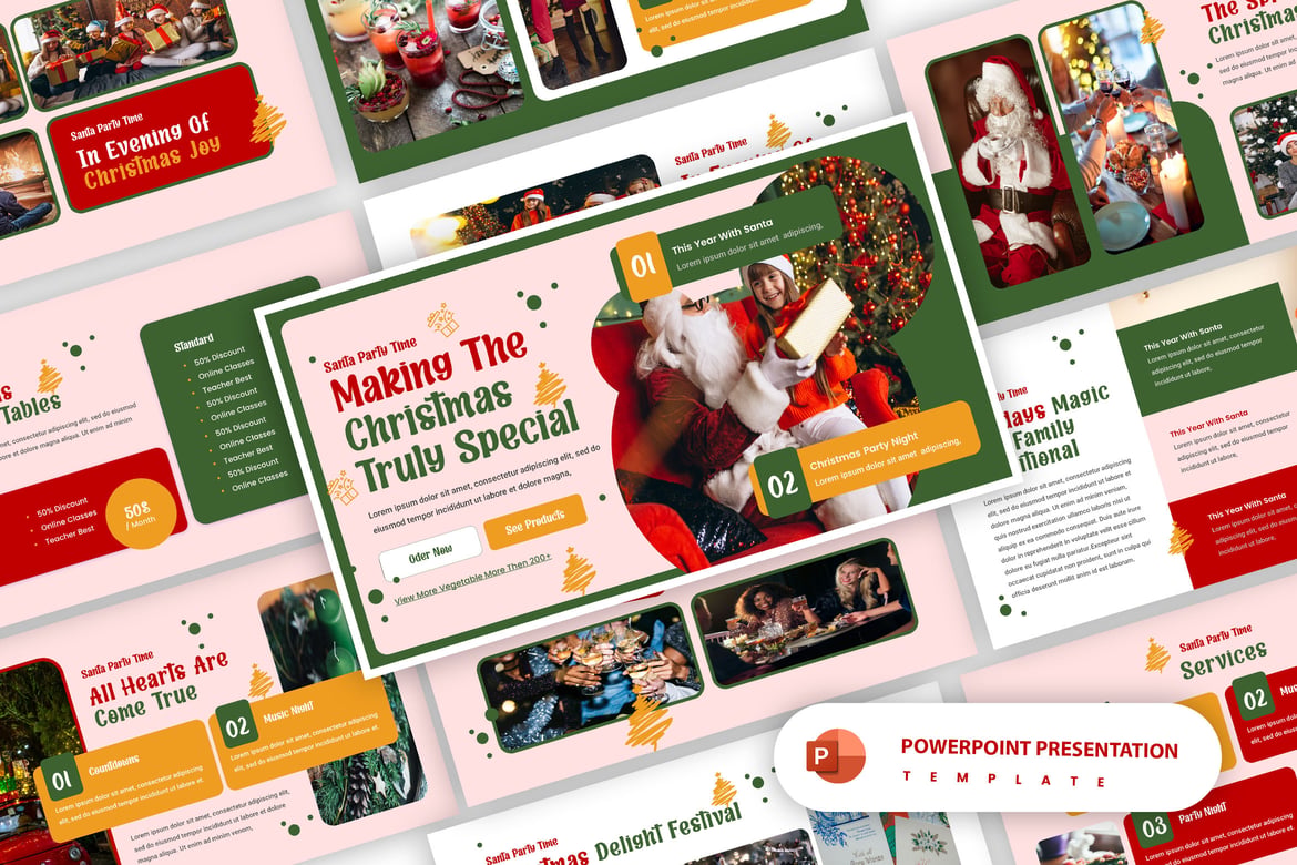 Template Presentasi PowerPoint Moly Christmass yang Menarik