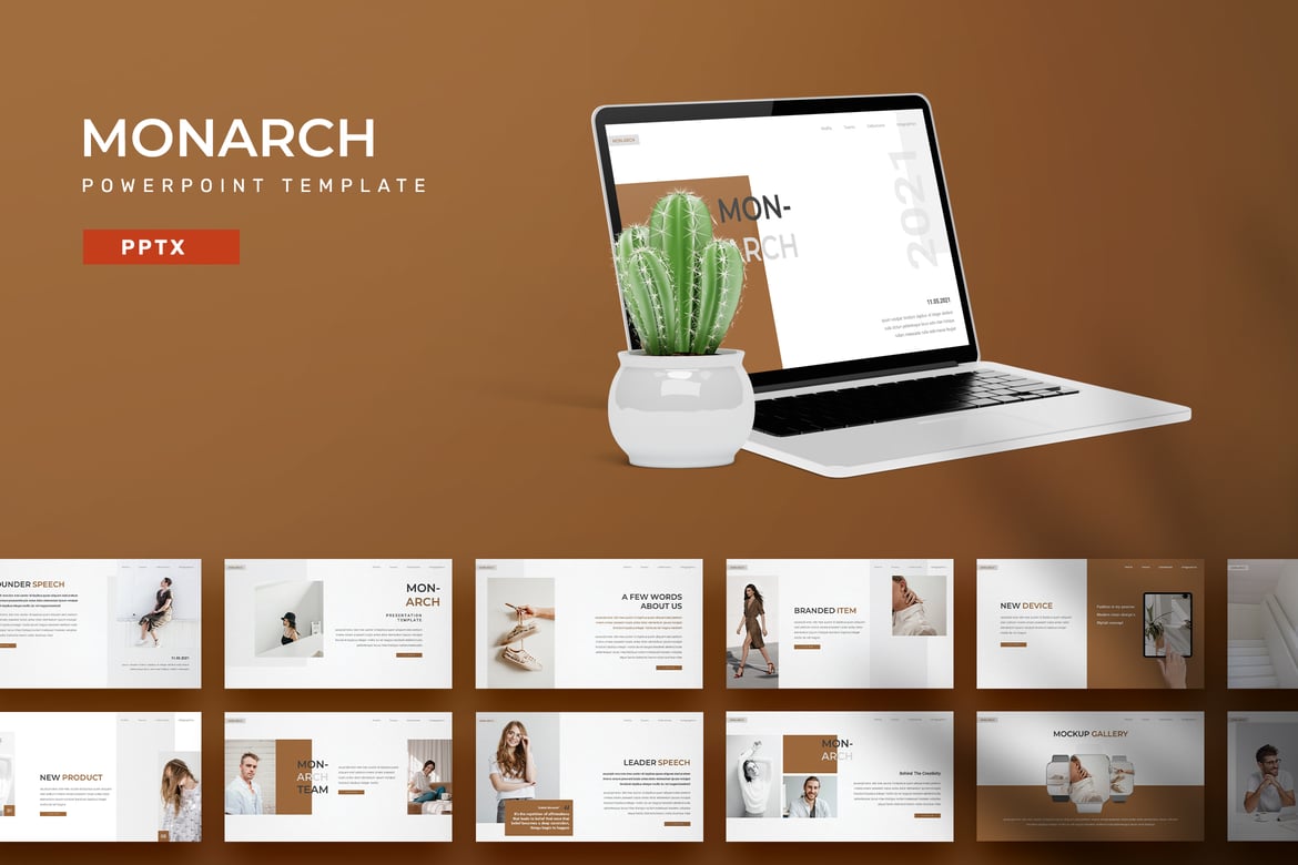 Template Powerpoint Monarch - Solusi Presentasi Menarik dan Profesional