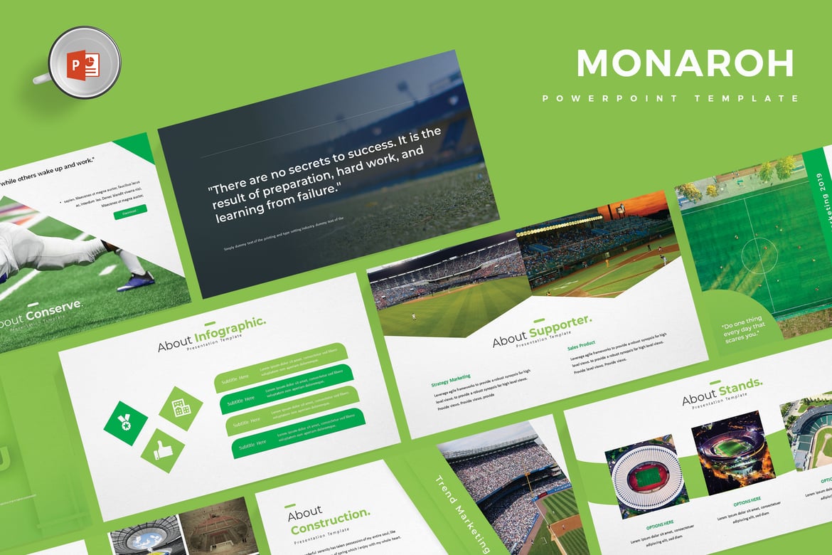 Monaroh - Template Powerpoint Serbaguna yang Menarik