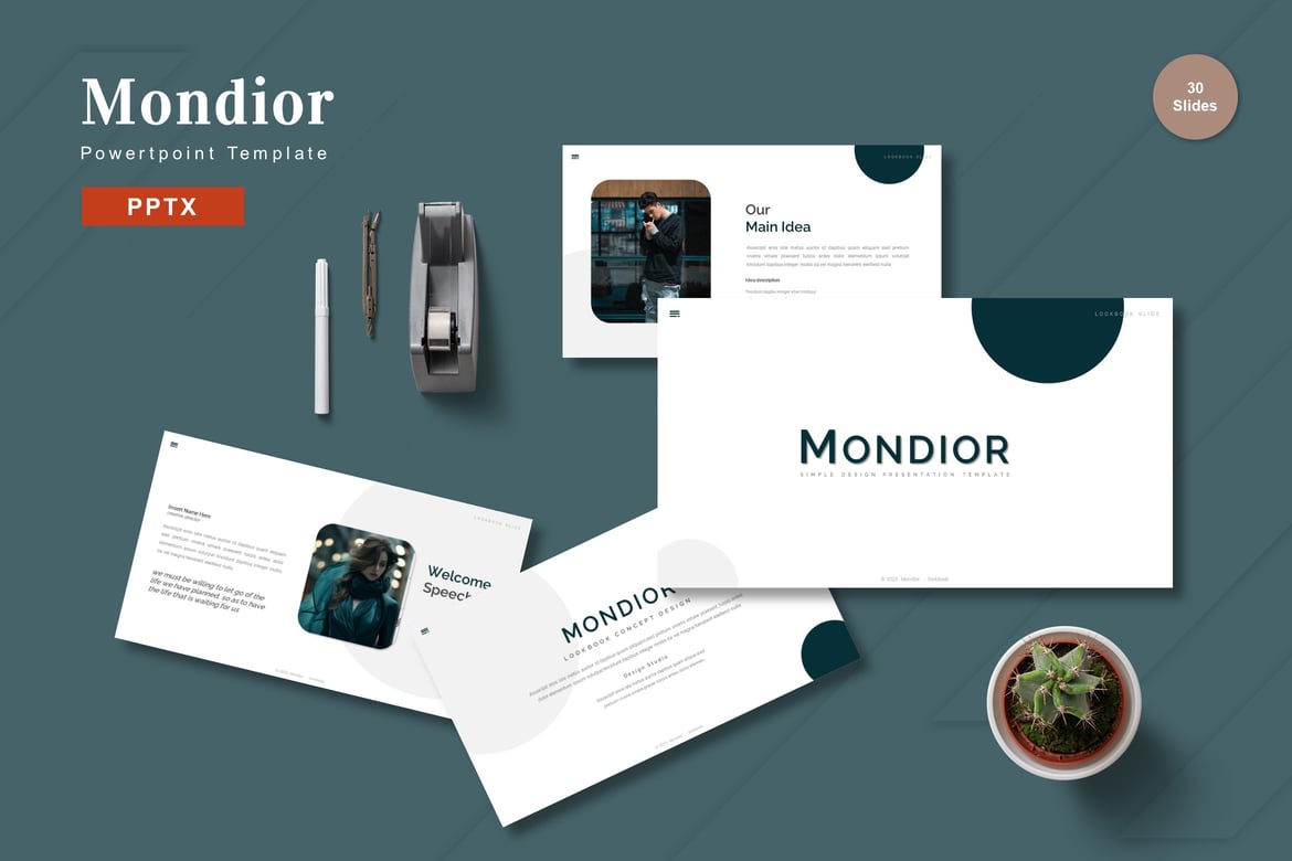 Template Presentasi Mondior - Powerpoint yang Menginspirasi