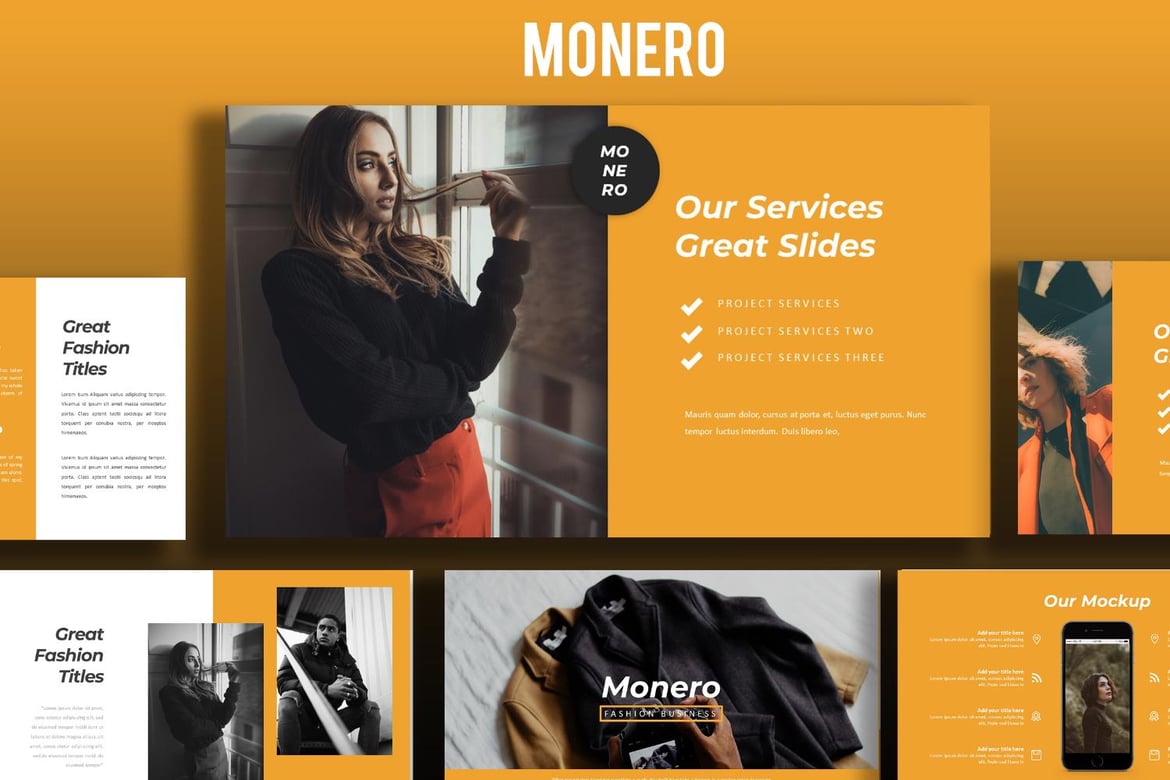 Template PowerPoint Monero: Presentasi Minimalis dan Modern
