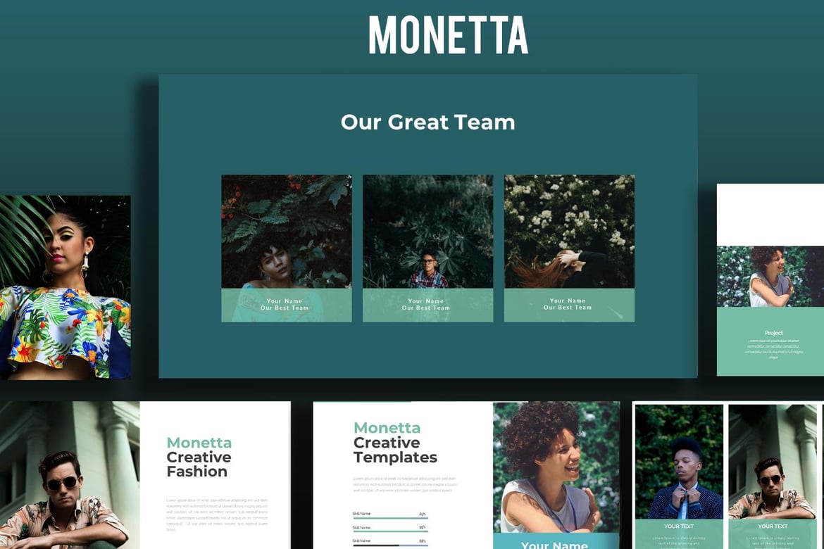 Template PowerPoint Fashion Modern dan Kreatif