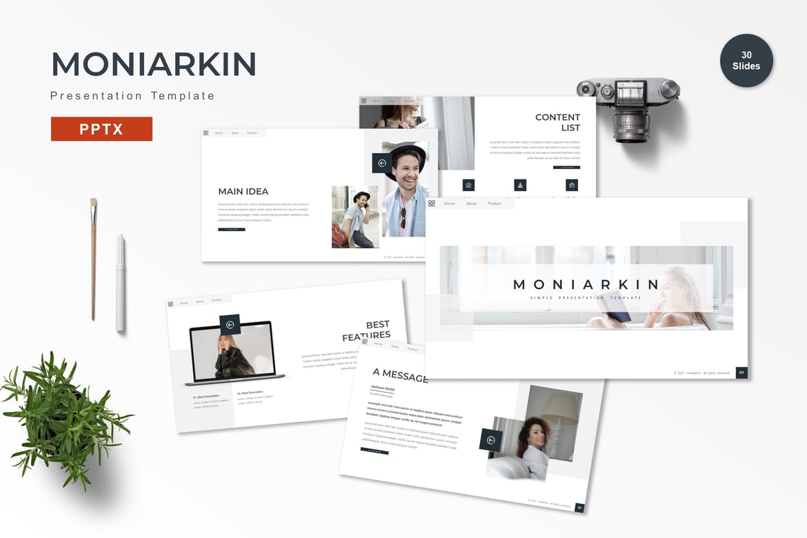 Template PowerPoint Moniarkin - Solusi Presentasi Menarik
