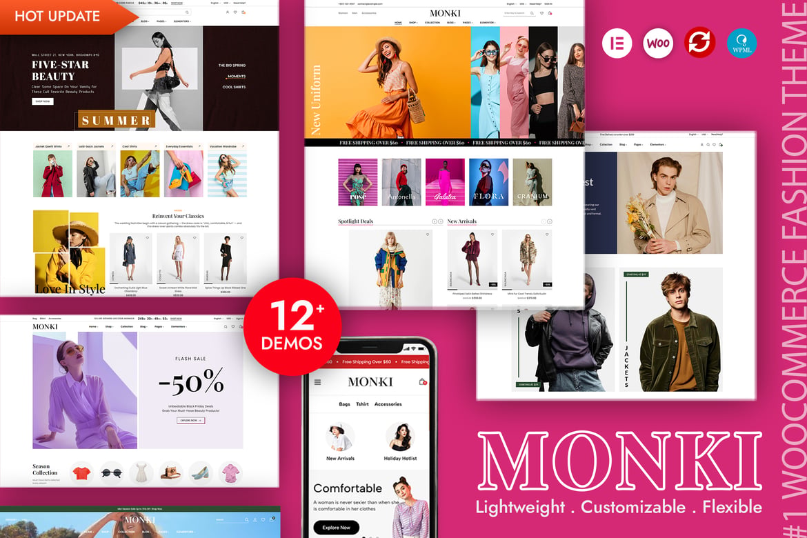 Monki - Tema WordPress Fashion untuk Toko Online Anda