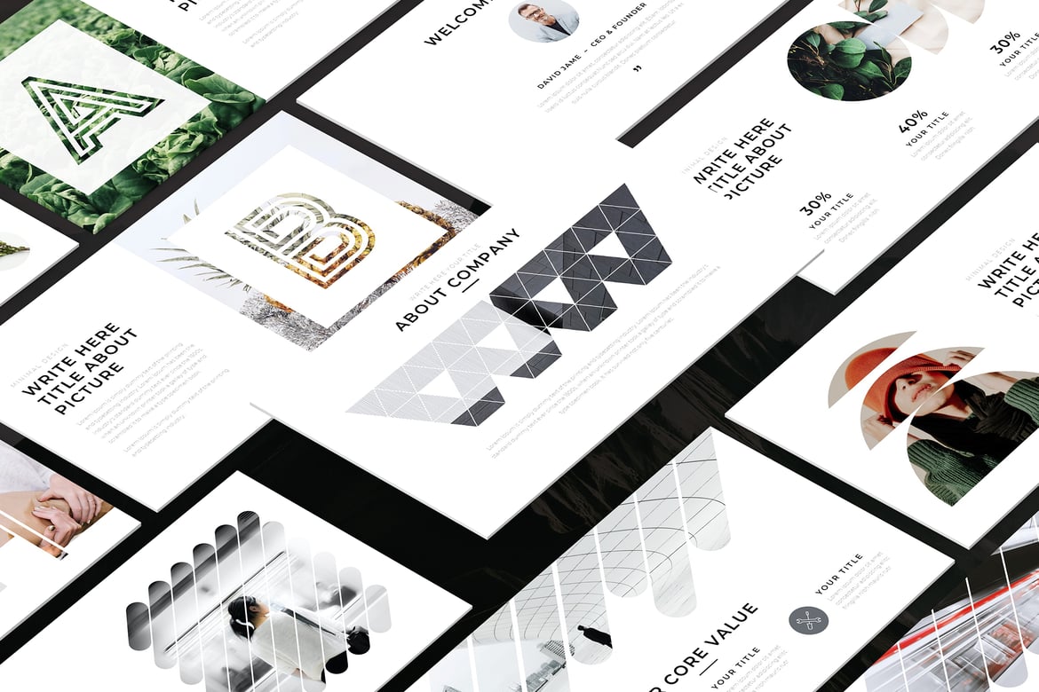 Mono - Template Powerpoint Minimalis dan Kreatif untuk Presentasi Menarik