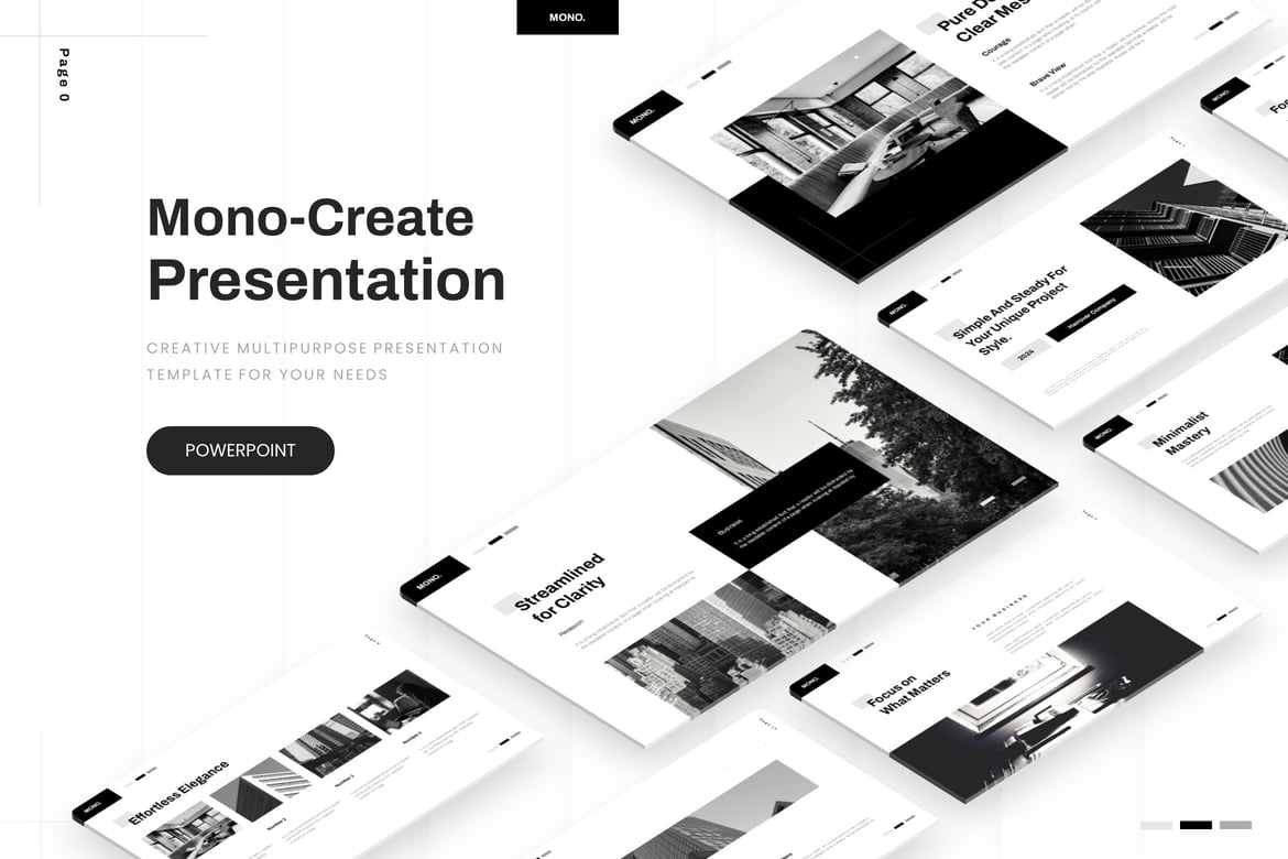 Monocreate - Template PowerPoint Serbaguna yang Menarik