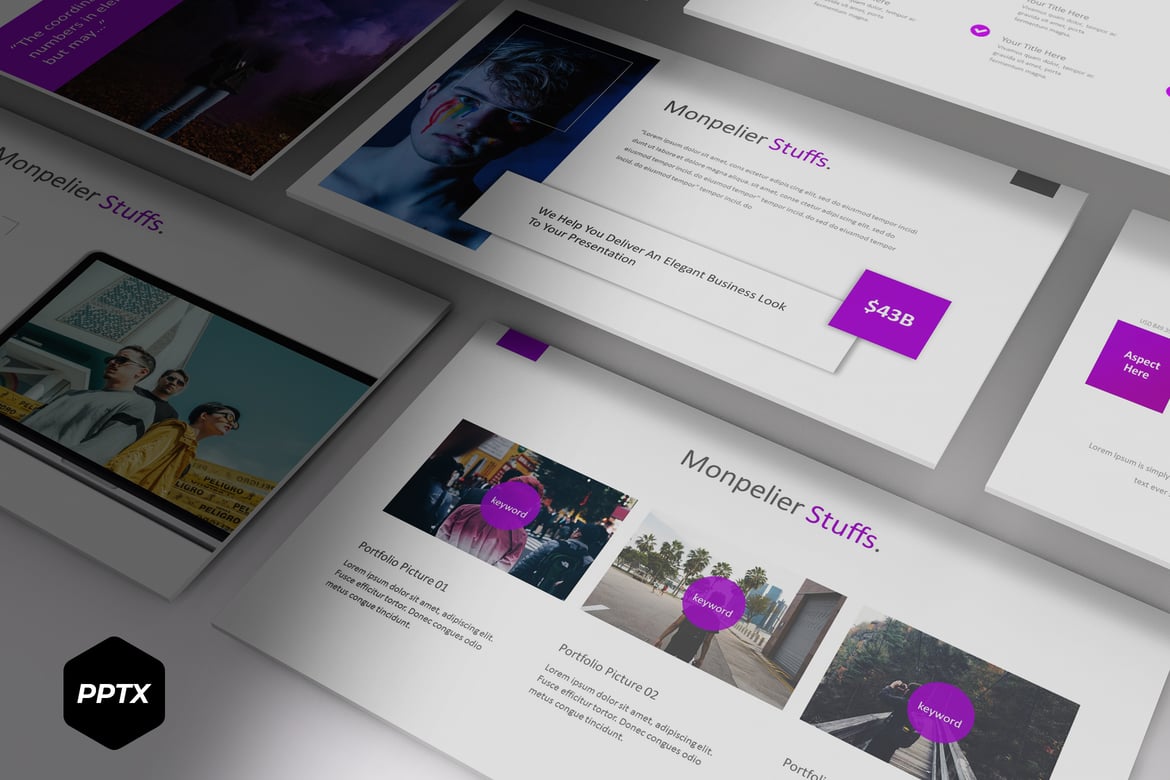 Template PowerPoint Monpelier - Solusi Presentasi Profesional