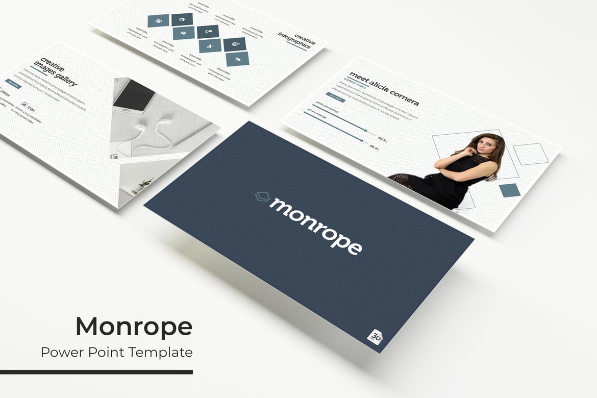 Template Powerpoint Monrope - Presentasi Profesional yang Menarik