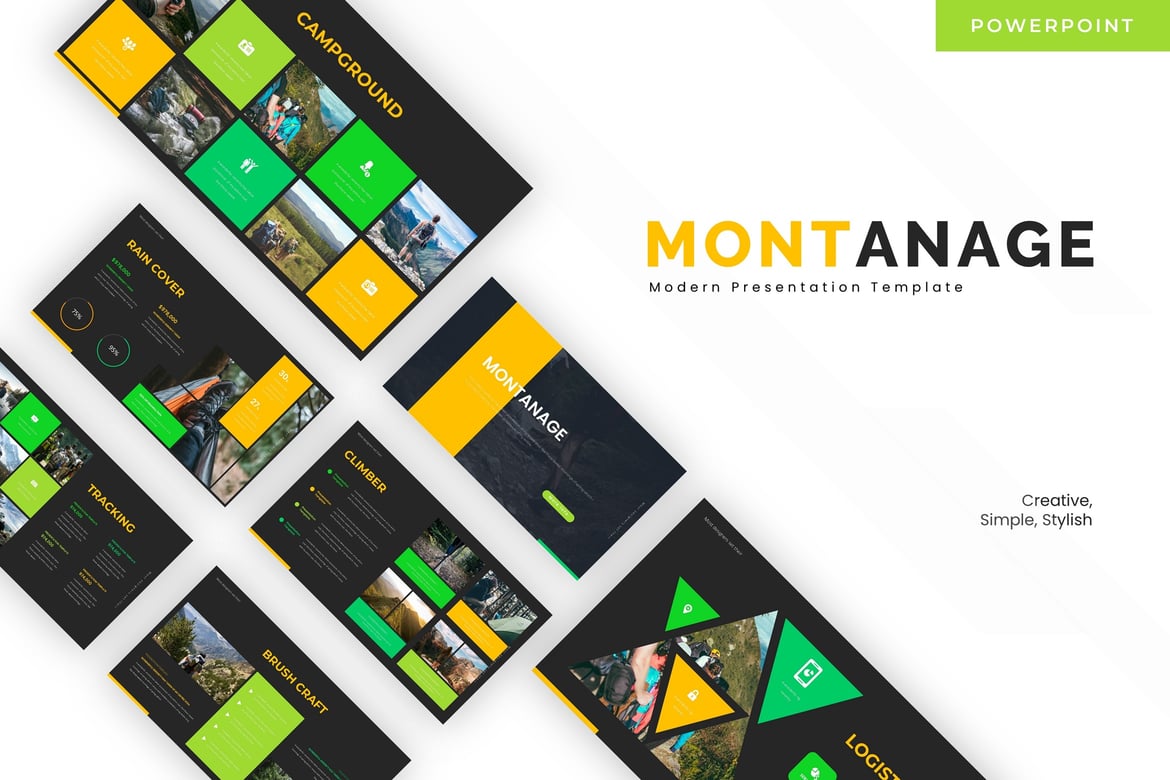 Template Powerpoint Montanage - Solusi Presentasi Profesional Anda