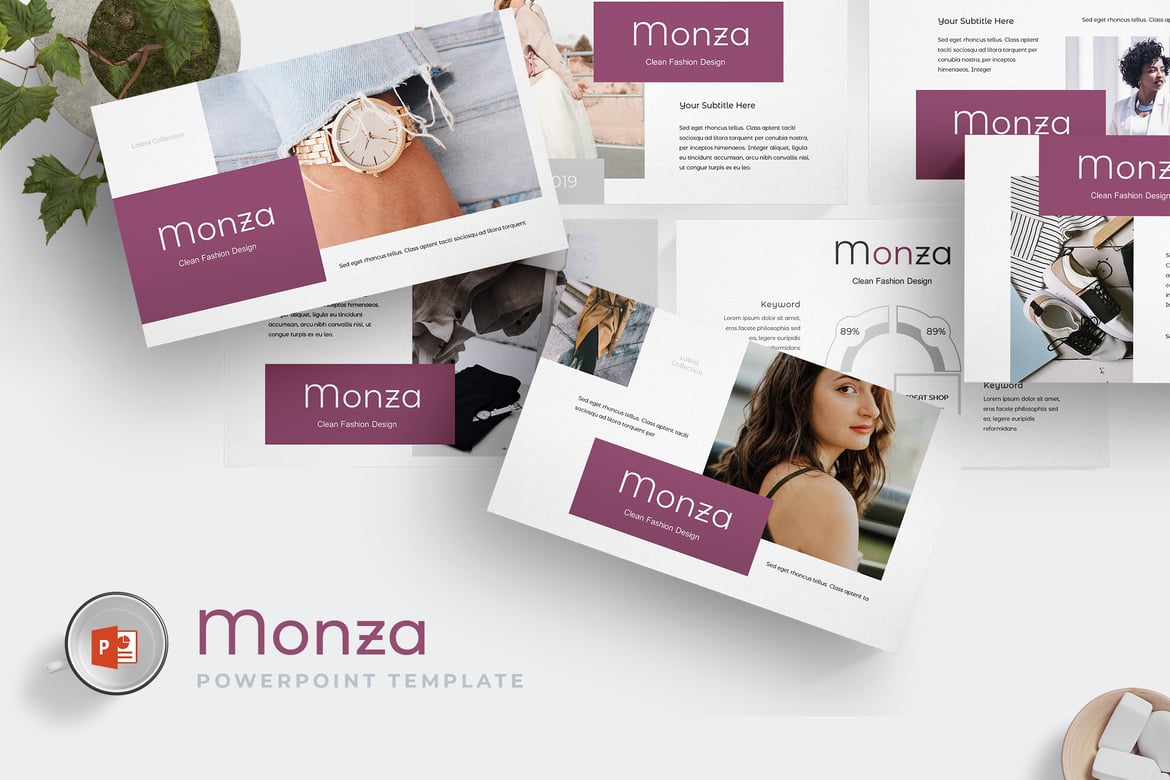 Template PowerPoint Monza - Solusi Presentasi Menarik dan Profesional