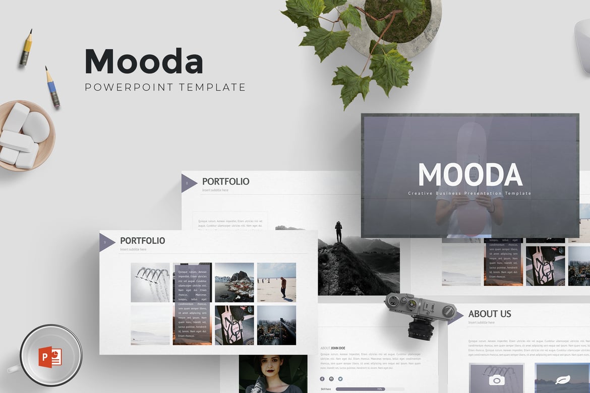 Mooda - Template PowerPoint Serbaguna yang Menarik