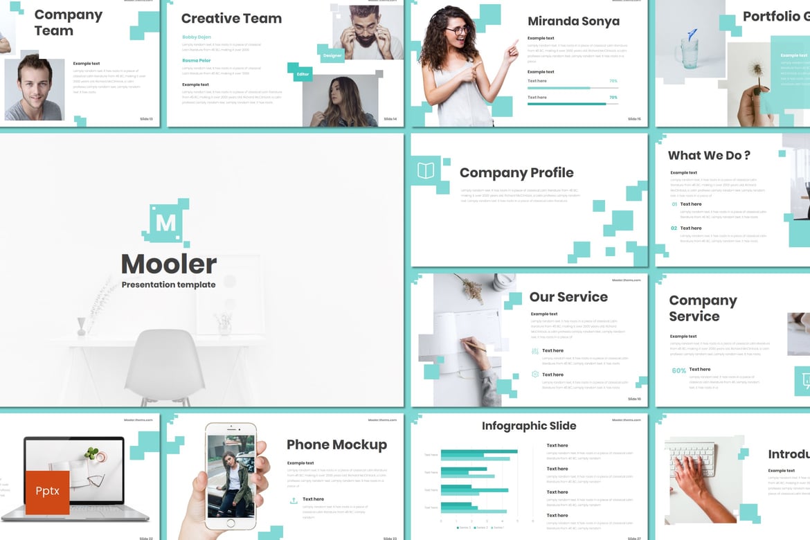 Mooler - Template Presentasi PowerPoint Kreatif dan Minimalis